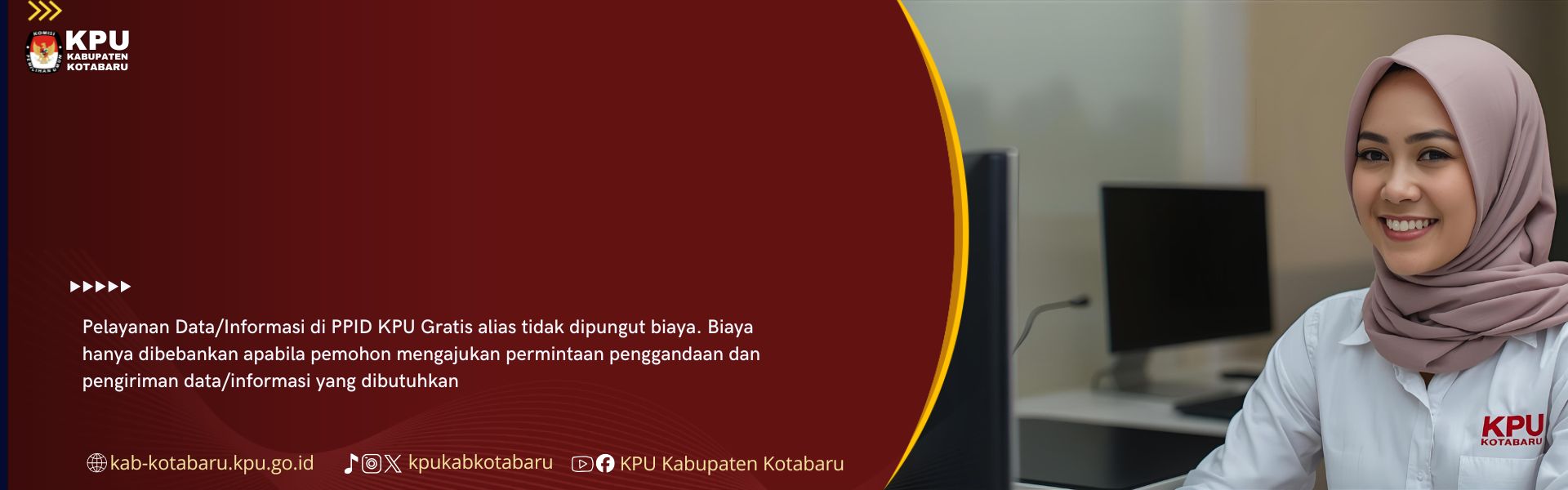 Pelayanan Informasi Tidak Dipungut Biaya